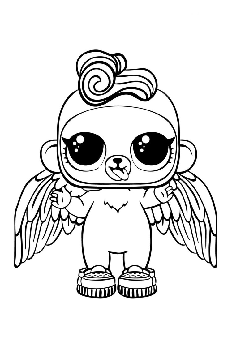 Desenhos de Desenhe Monkey Bhaddi LOL Pets para colorir