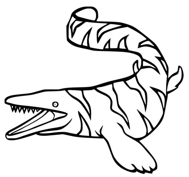 Desenhos de Desenhe Mosassauro 5 para colorir