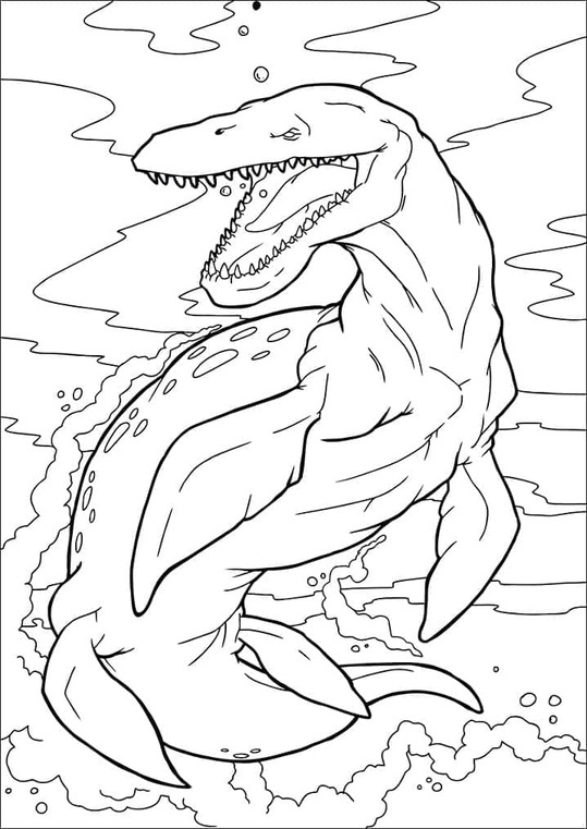 Desenhos de Desenhe Mosassauro Imprimir para colorir