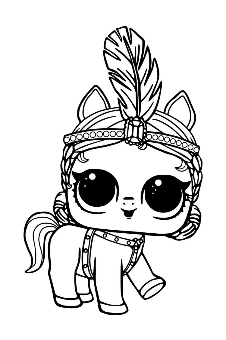 Desenhos de Desenhe Pony Dancer LOL Pets para colorir