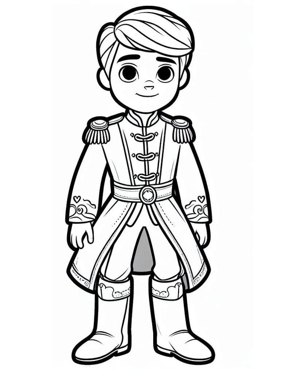 Desenhe Príncipe básico para colorir