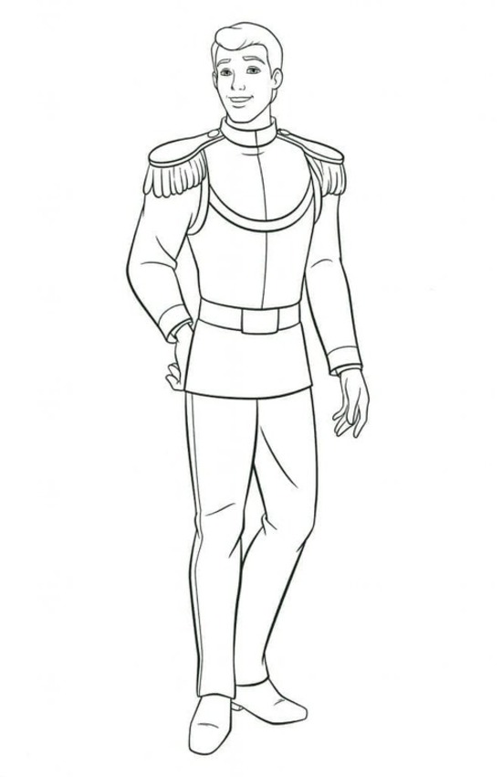 Desenhe Príncipe bem básico para colorir