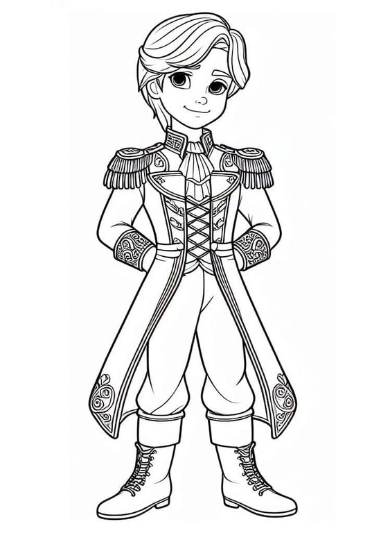 Desenhe Príncipe para crianças para colorir