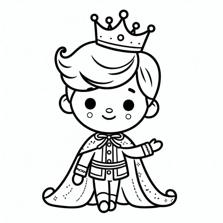 Desenhe Príncipe para colorir