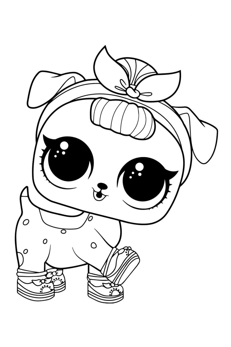Desenhos de Desenhe Puppy BBC LOL Pets para colorir