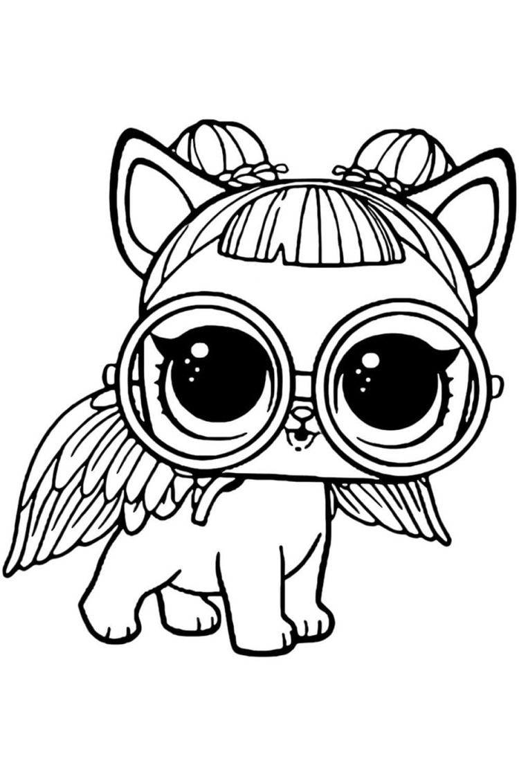 Desenhos de Desenhe Puppy Sugar LOL Pets para colorir