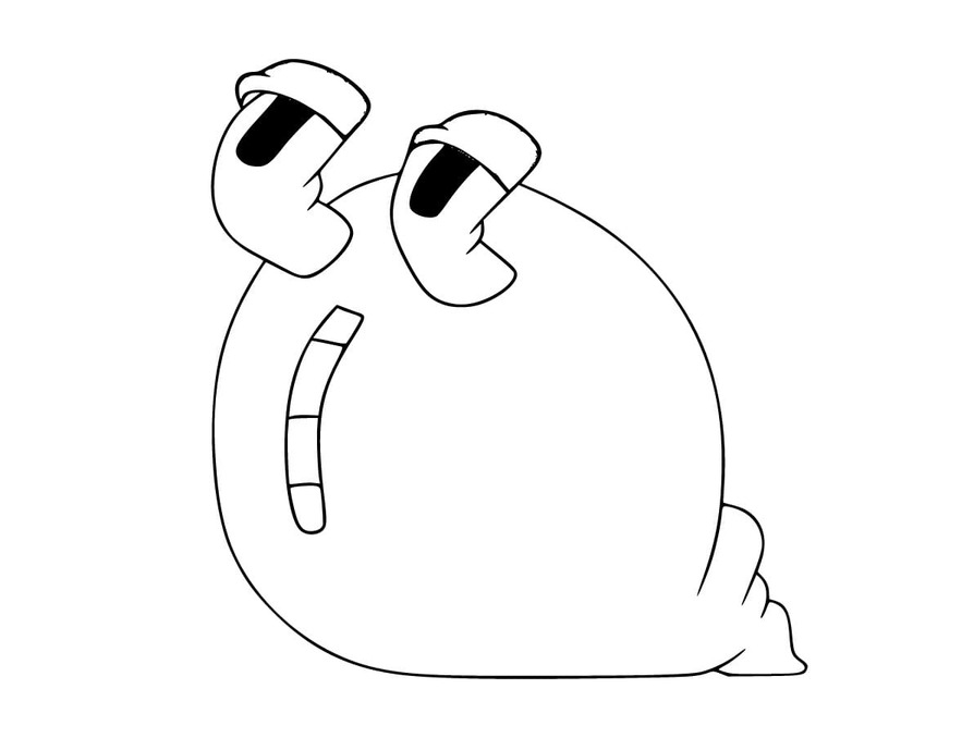 Desenhos de Desenhe Q Alphabet Lore para colorir