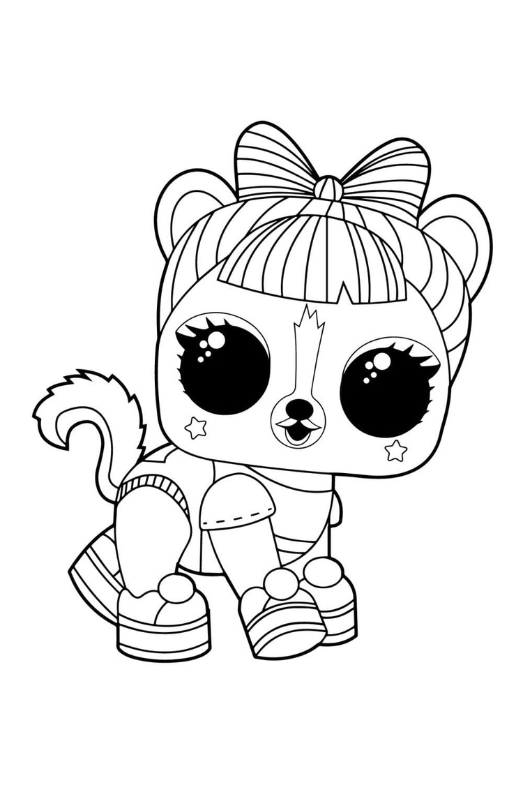 Desenhos de Desenhe Skunk Ra Ra LOL Pets para colorir