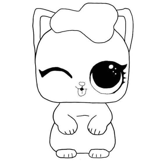 Desenhos de Desenhe The Kitten LOL Pets para colorir