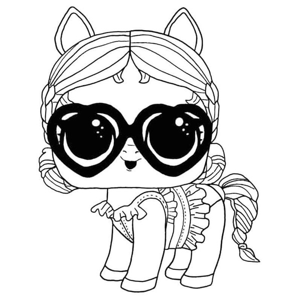 Desenhos de Desenhe Vacay Neigh Neigh LOL Pets para colorir