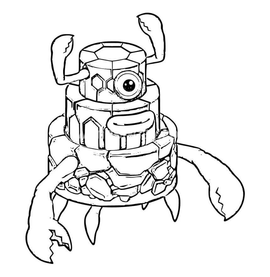 Desenhos de Desenhe Ziggurab de My Singing Monsters para colorir