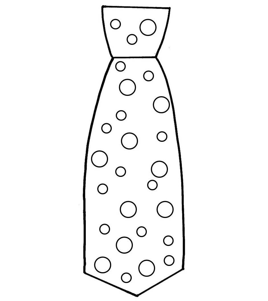 Desenhos de Desenhe gravata básico para colorir