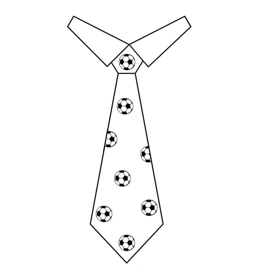 Desenhos de Desenhe gravata bem básico para colorir