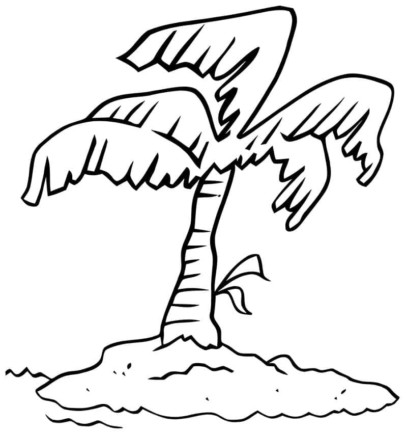 Desenhos de Desenhe ilha legal para colorir