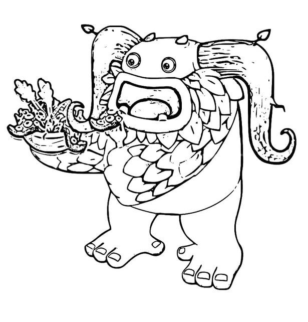 Desenhos de Desenho My Singing Monsters fácil para colorir