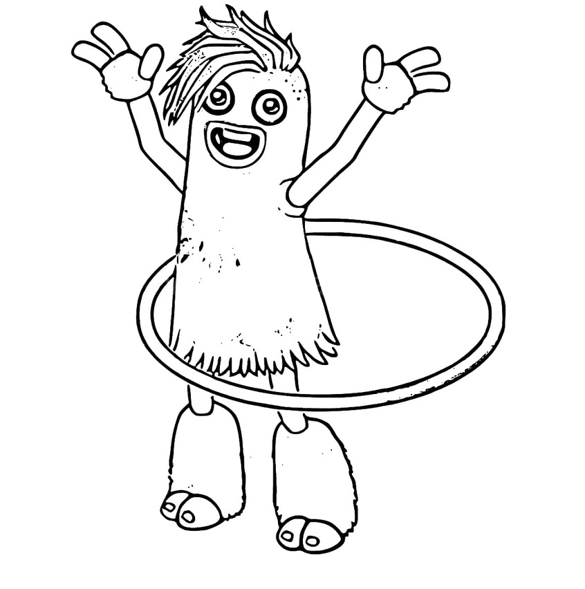Desenhos de Desenho Pom Pom de My Singing Monsters para colorir