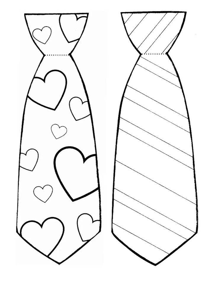 Desenhos de Desenho de dois empates para colorir