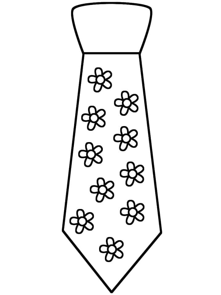 Desenhos de Desenho de gravata grátis para colorir