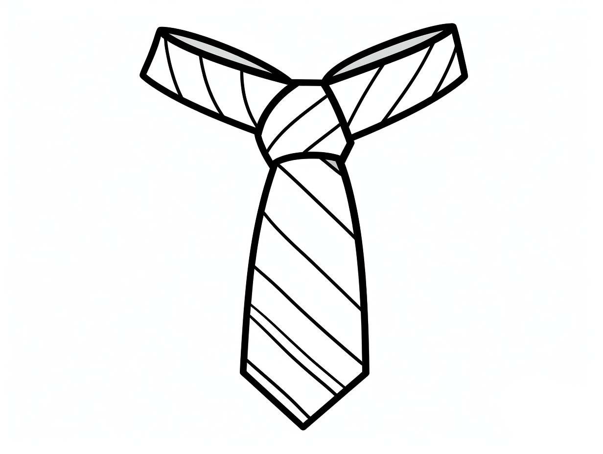 Desenhos de Desenho de gravata para imprimir grátis para colorir