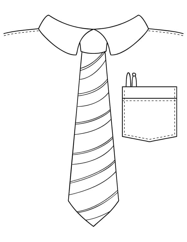 Desenhos de Desenho de gravata para imprimir para colorir