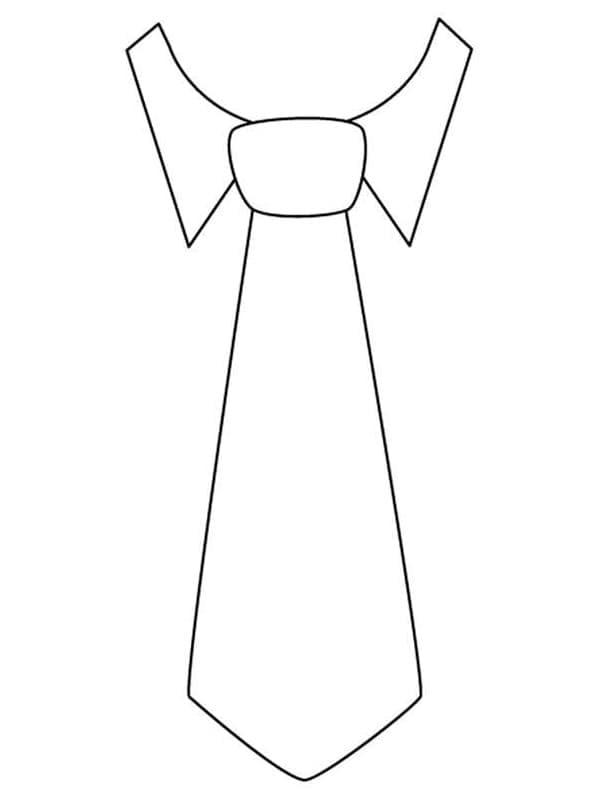 Desenhos de Desenho de gravata para colorir