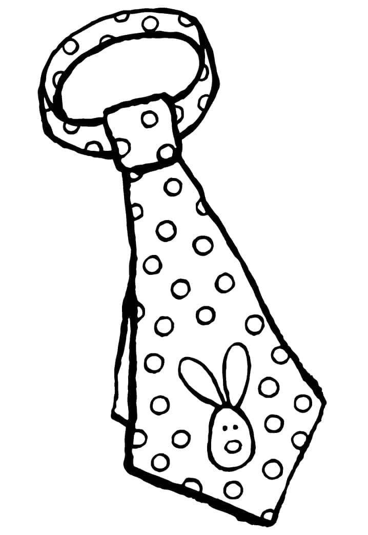 Desenhos de Desenho grátis gravata para colorir