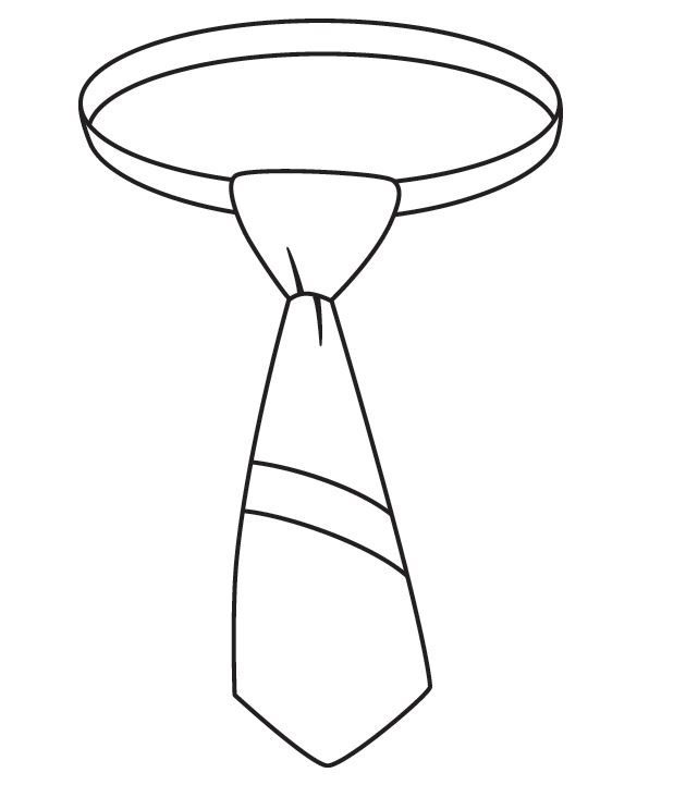 Desenhos de Desenho imprimir grátis gravata para colorir