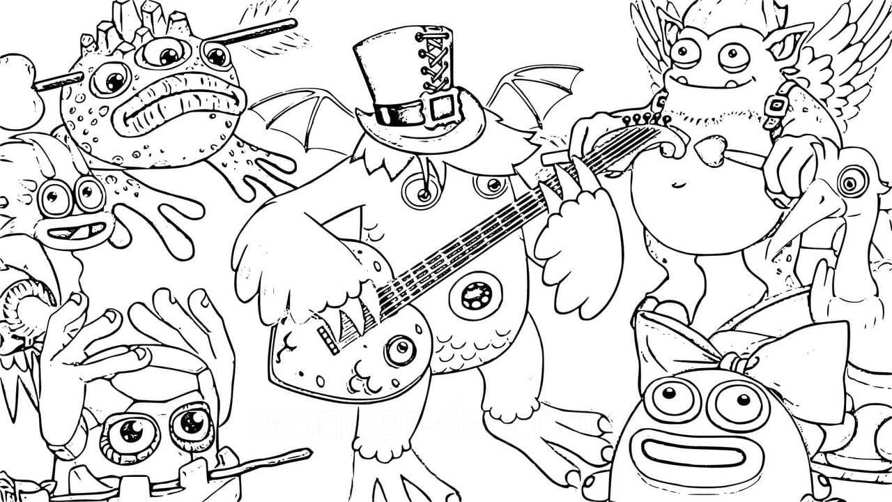 Desenhos de Desenho imprimível My Singing Monsters para colorir