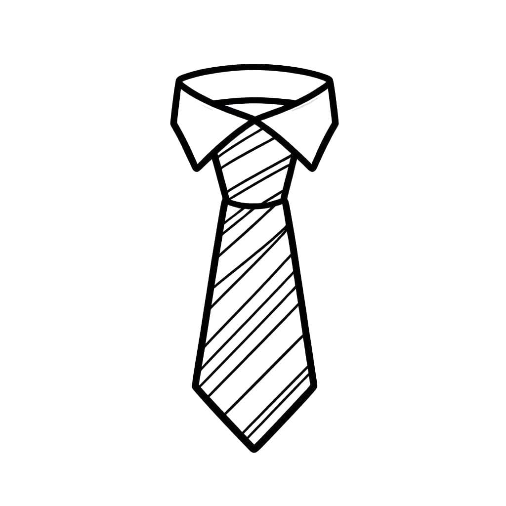 Desenhos de Gravata 3 para colorir