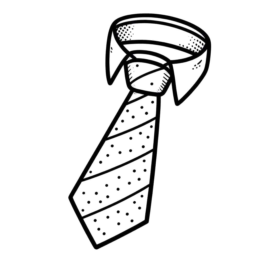 Desenhos de Gravata 6 para colorir