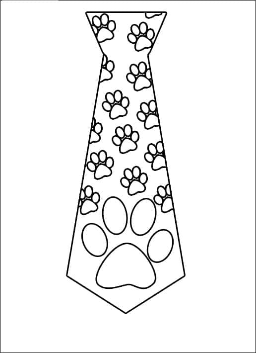 Desenhos de Gravata grátis para crianças para colorir