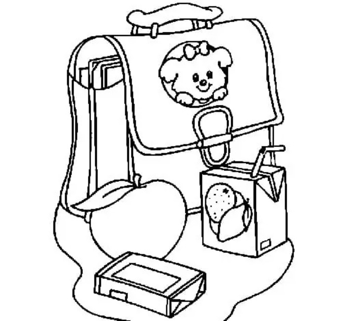 Desenhos de Mochila 10 para colorir