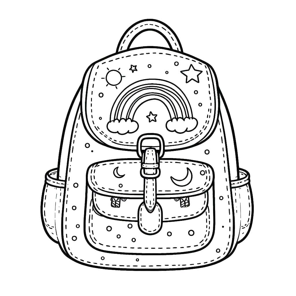 Mochila 4 para colorir