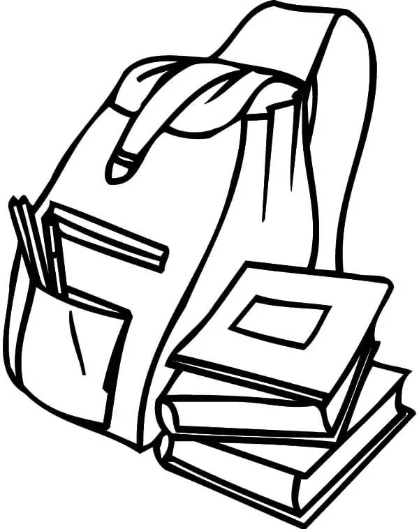 Desenhos de Mochila 6 para colorir