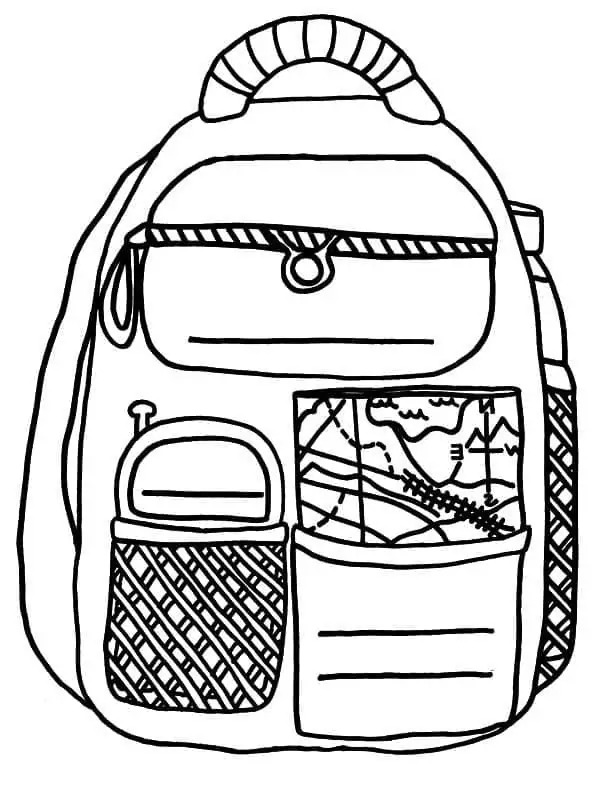 Mochila 7 para colorir