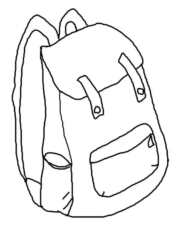 Mochila de imagem impressão para colorir