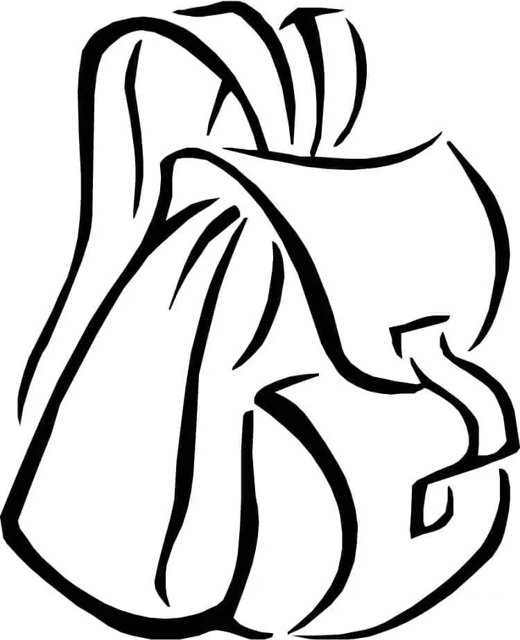 Desenhos de Mochila imprimir grátis para colorir
