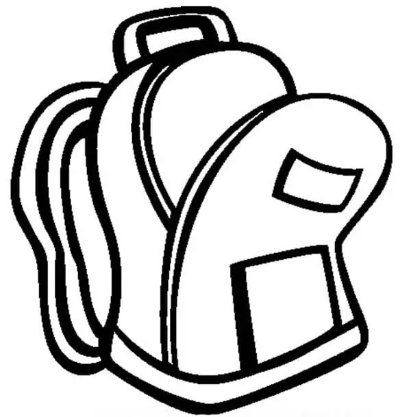 Mochila muito fácil para colorir