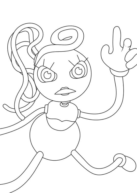 Desenhos de Mommy Long Legs impressão gratuita para colorir