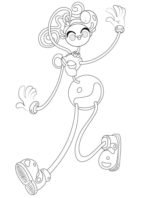 Desenhos de Mommy Long Legs simples para colorir