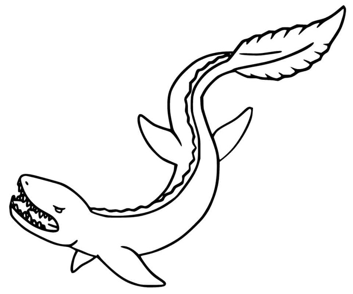 Desenhos de Mosassauro grátis para colorir