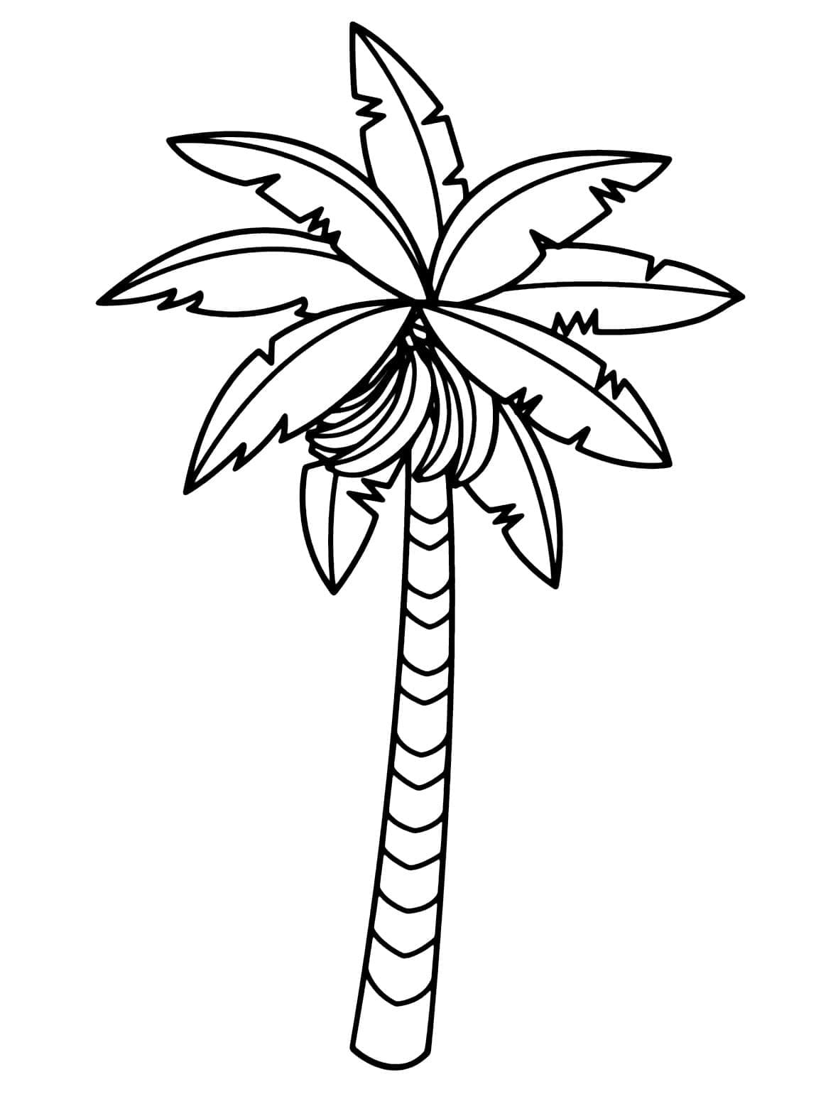 Desenhos de Bananeira em crianças para colorir