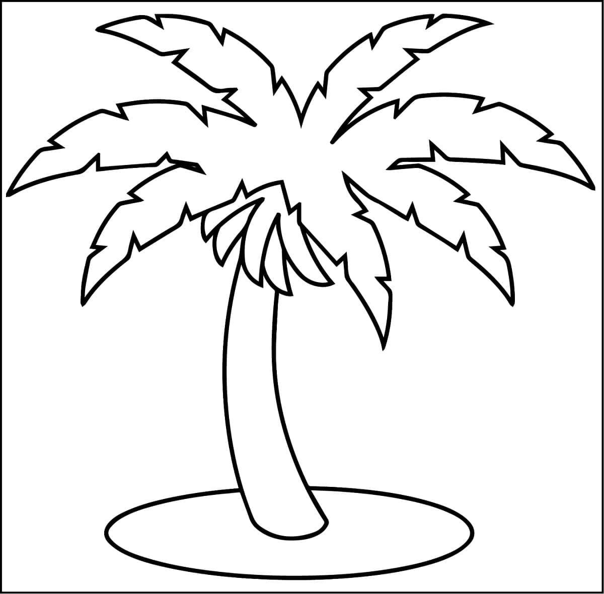 Desenhos de Bananeira para crianças para colorir