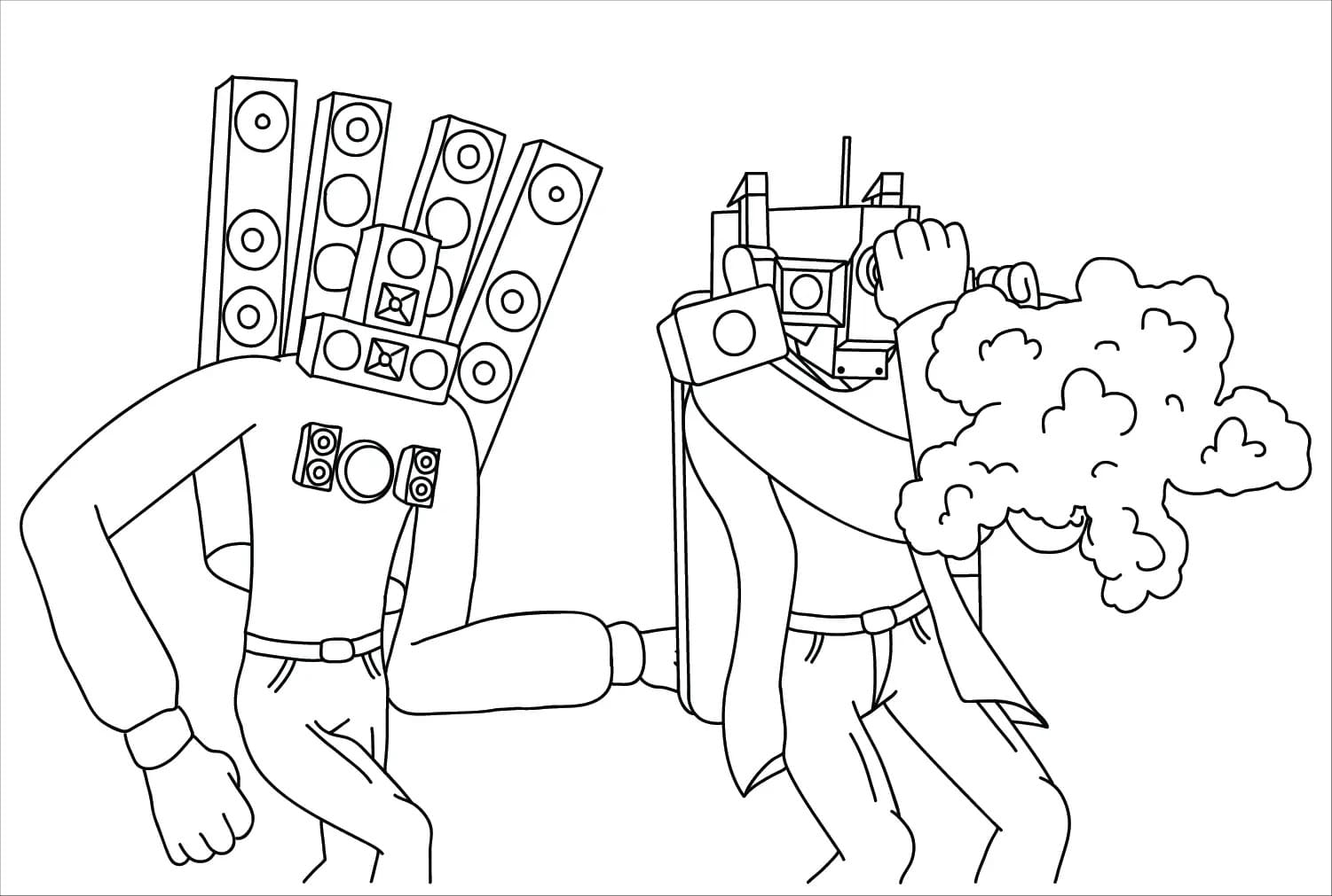 Desenhos de Cameraman grátis para crianças para colorir