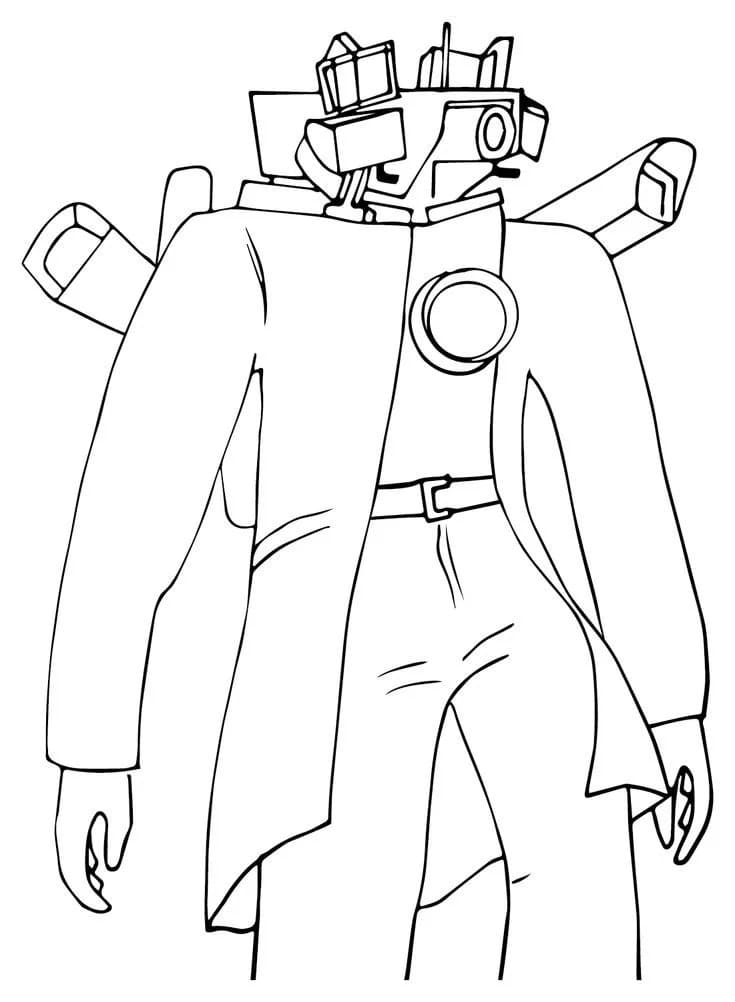 Desenhos de Cameraman imprimível para colorir