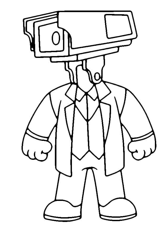 Desenhos de Desenhar Cameraman 3 para colorir