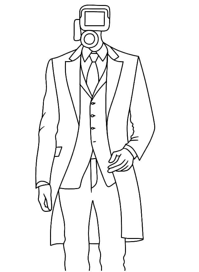 Desenhos de Desenhar Cameraman bem básico para colorir