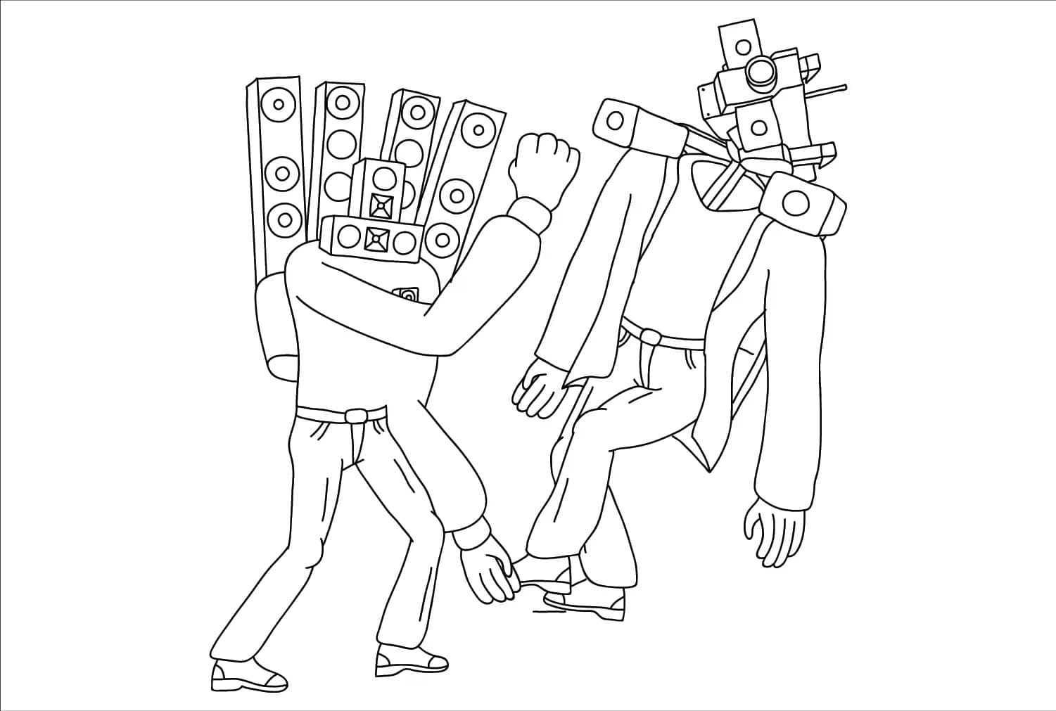 Desenhos de Desenhar Cameraman bem simples para colorir