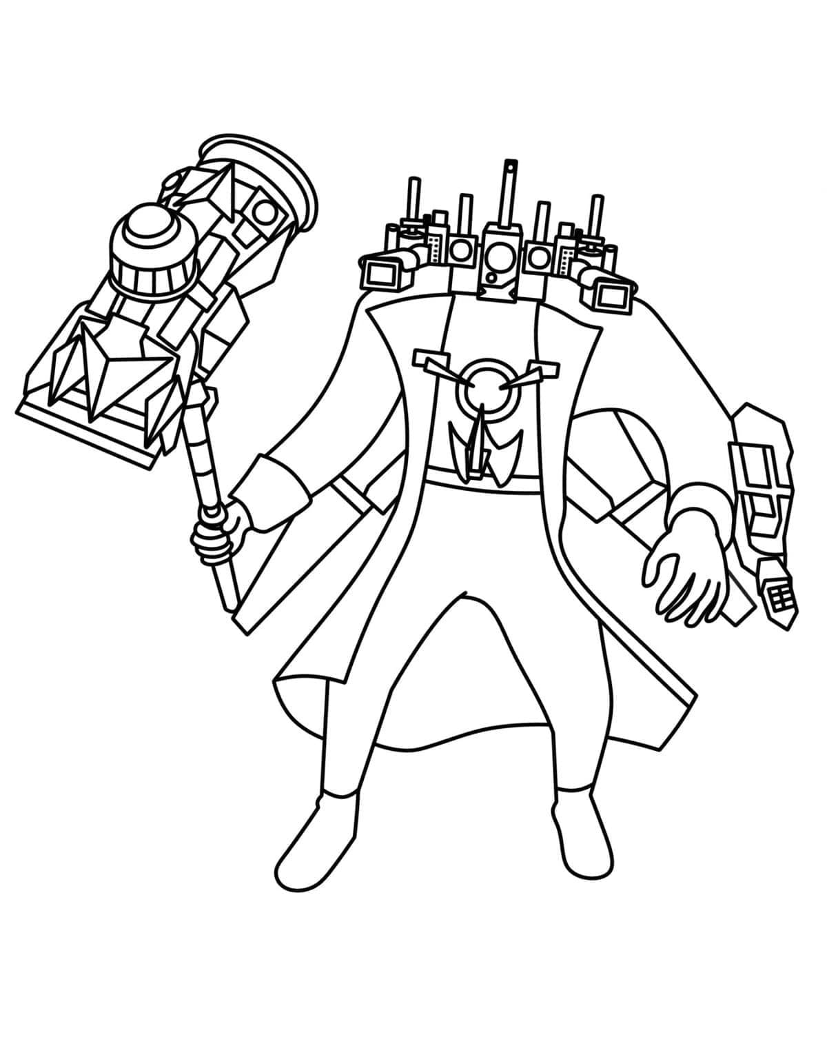 Desenhos de Desenhar Cameraman fácil em crianças para colorir