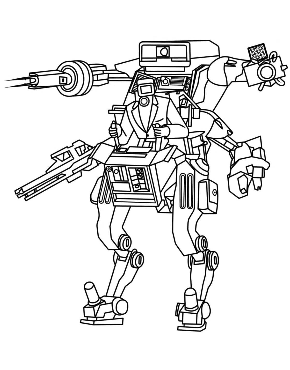 Desenhos de Desenhar Cameraman impressão para colorir